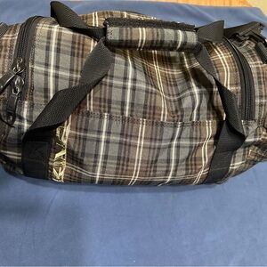 Dakine Brown Plaid Duffel Bag